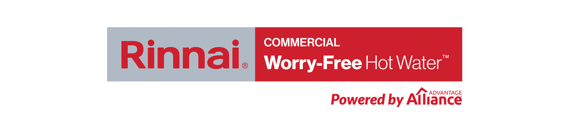Commercial Worry-Free Hot Water Leasing Logo Hero