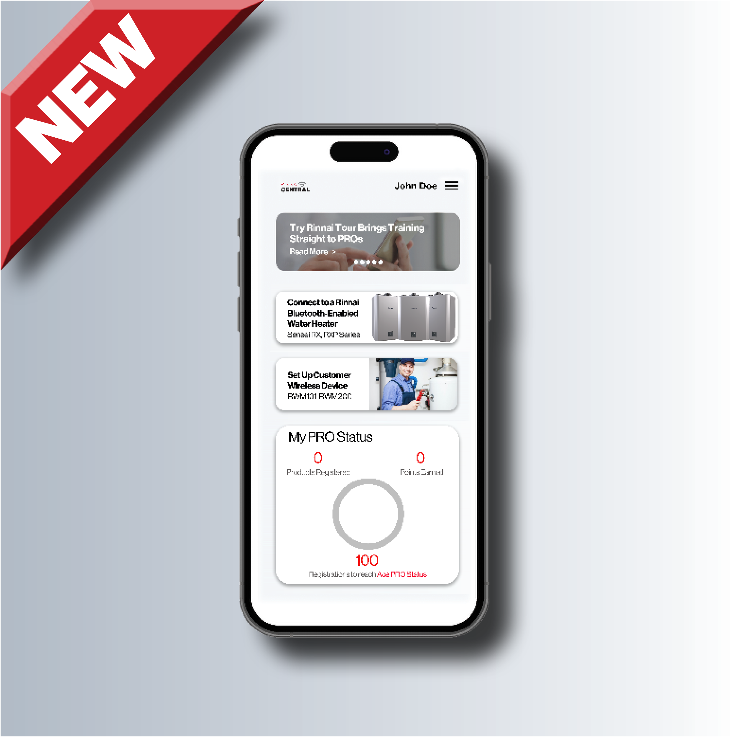iPhone Rinnai Central mobile app New image
