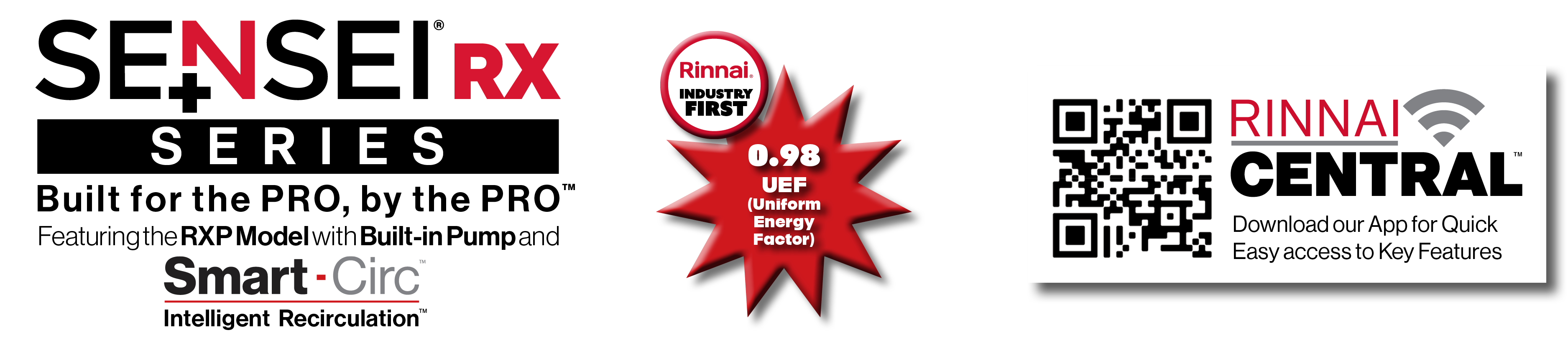 SENSEI RX 0.98UEF, Rinnai Central App lock up logo