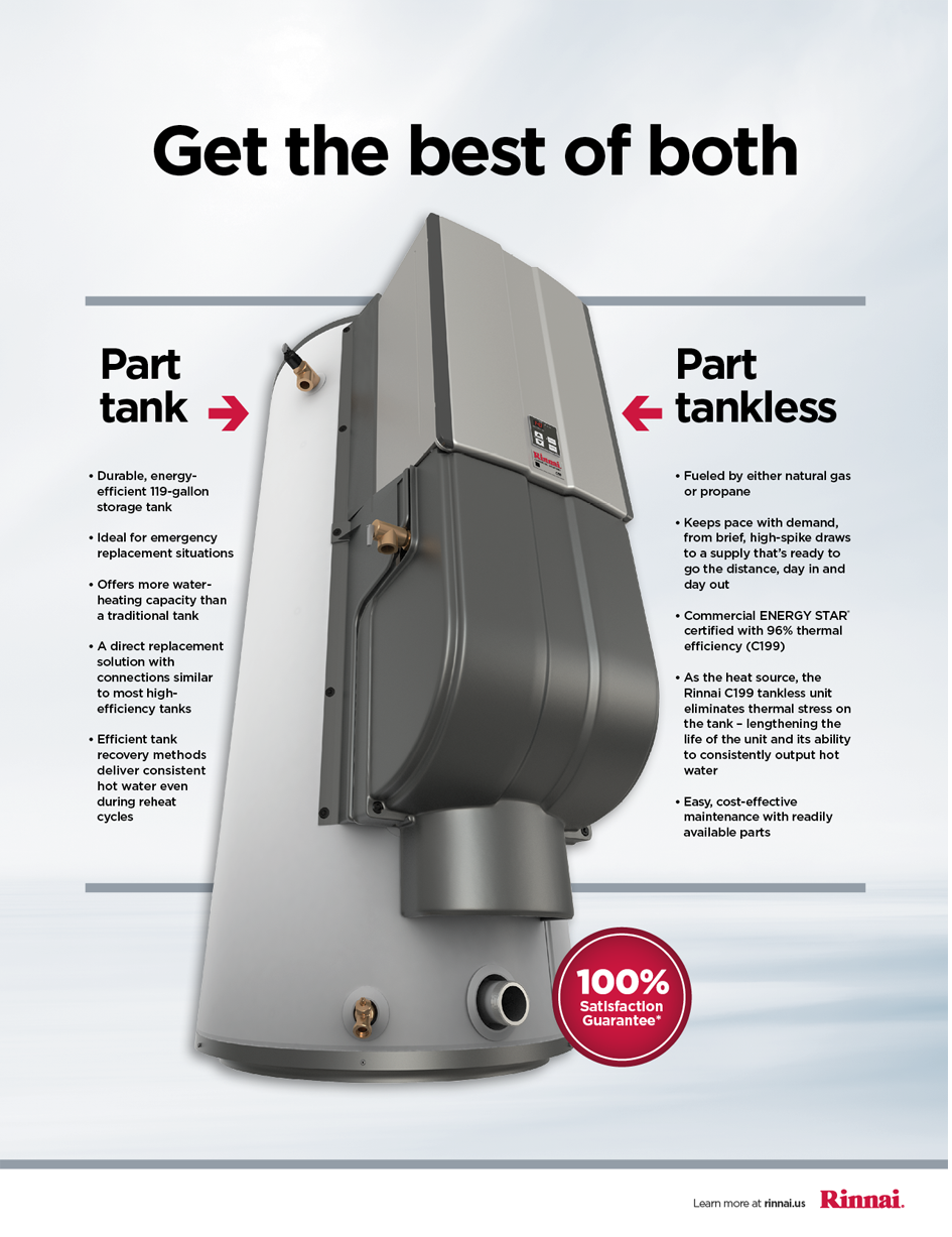 Demand Duo Hybrid Commercial Water Heating System Rinnai Hybrid Commercial Water Heating System