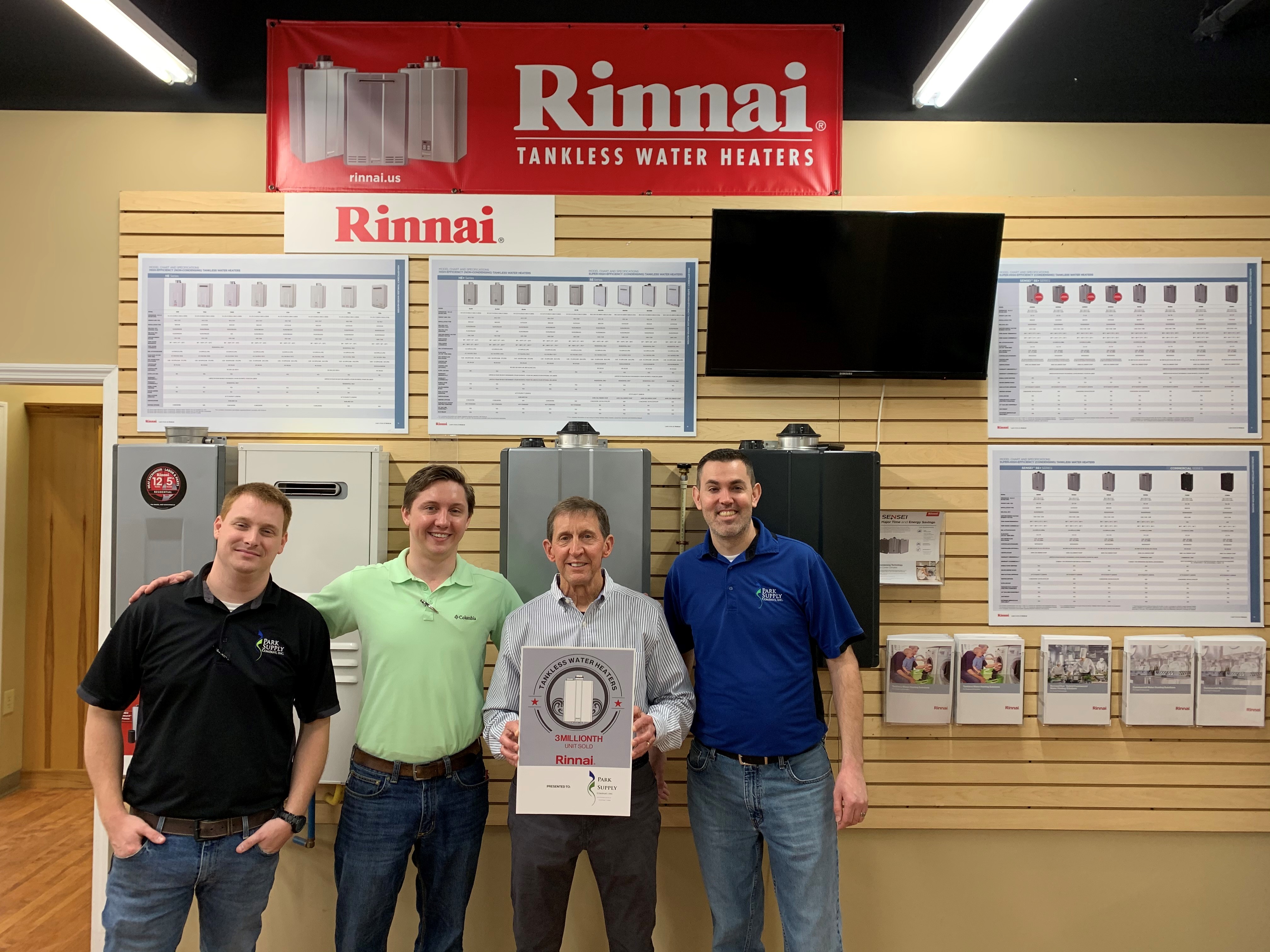 The 3 millionth unit was sold to Park Supply Company in Huntsville, Alabama