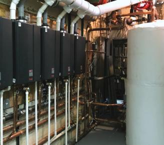 Space saving tankless water heaters